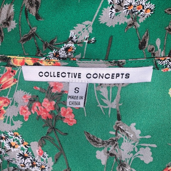 Green Floral Blouse - Picture 14 of 16